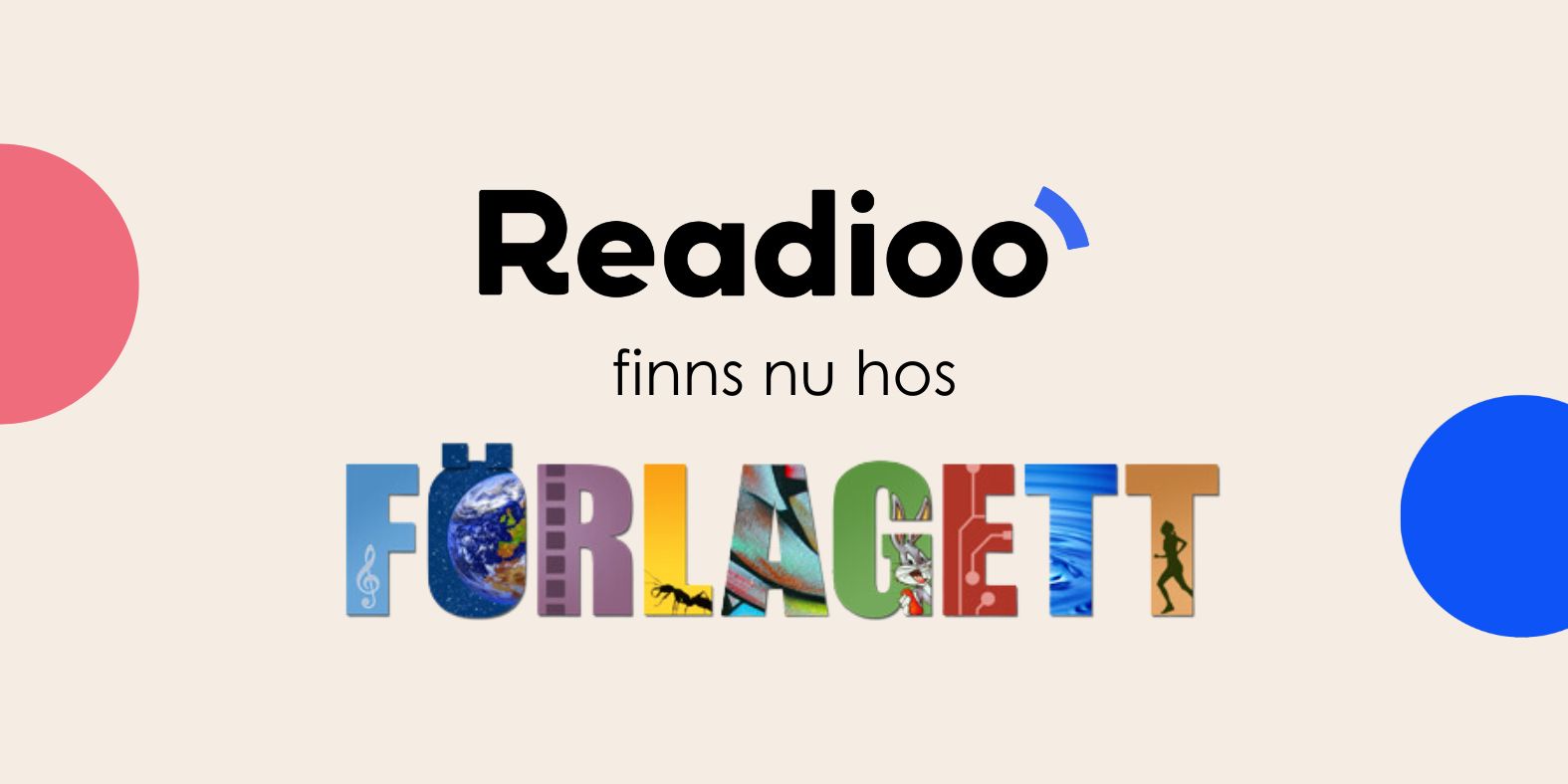 Readioo finns nu hos Förlagett