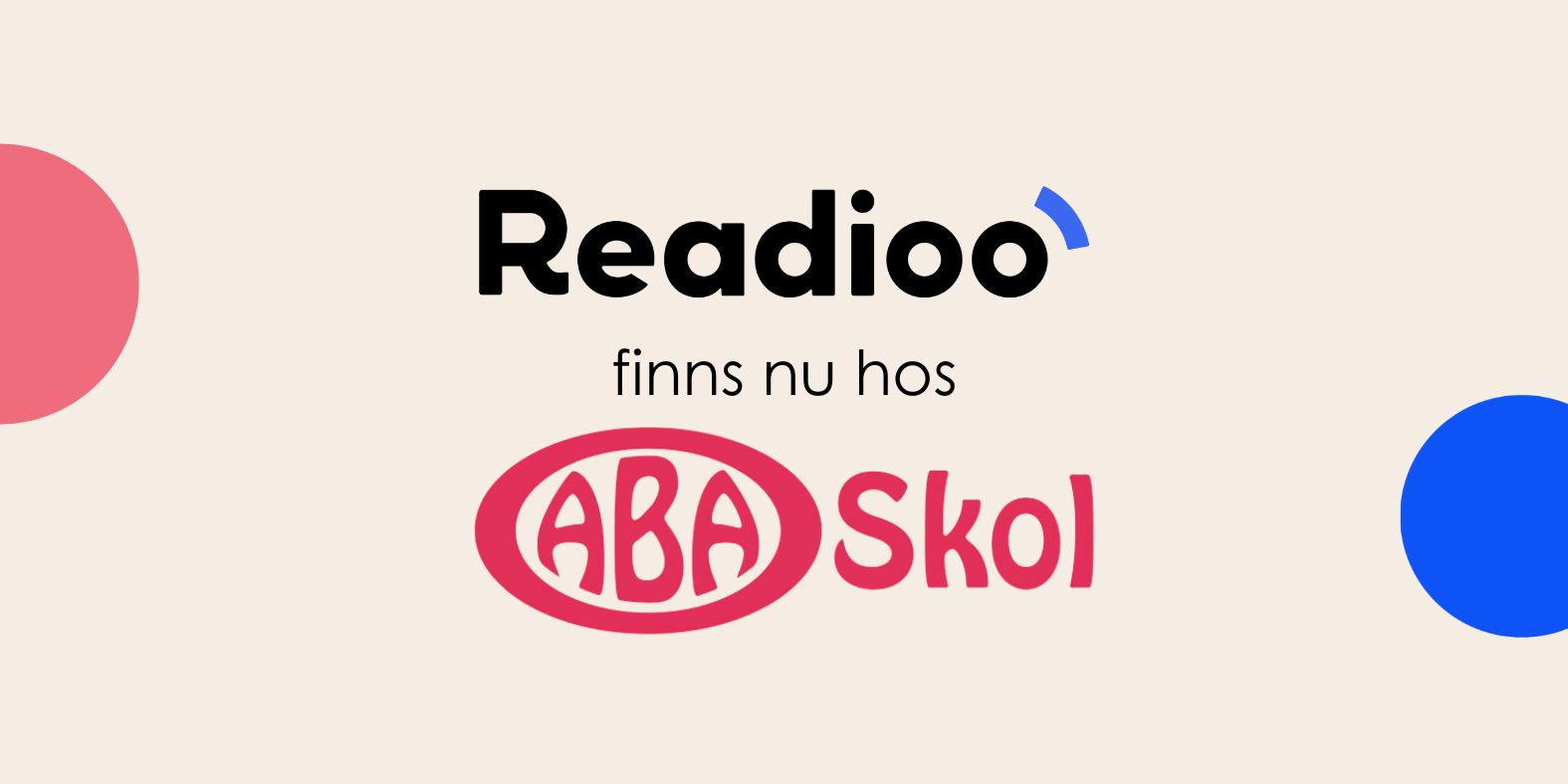 Readioo finns nu hos ABA Skol
