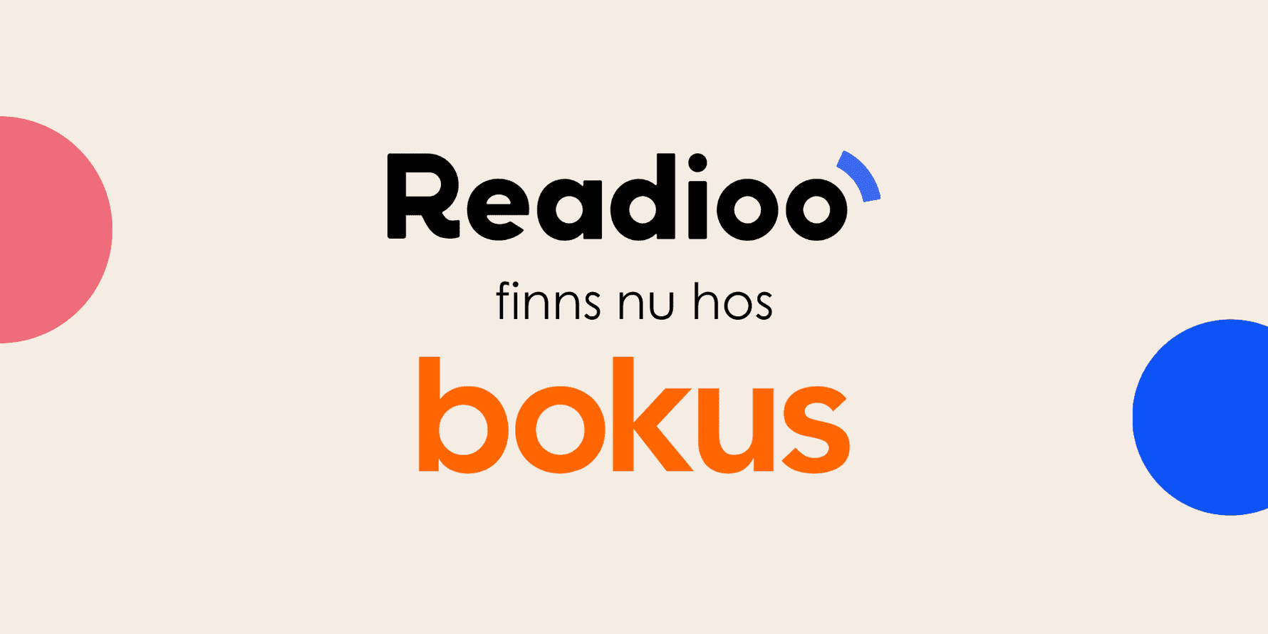 Readioo finns nu hos Bokus!