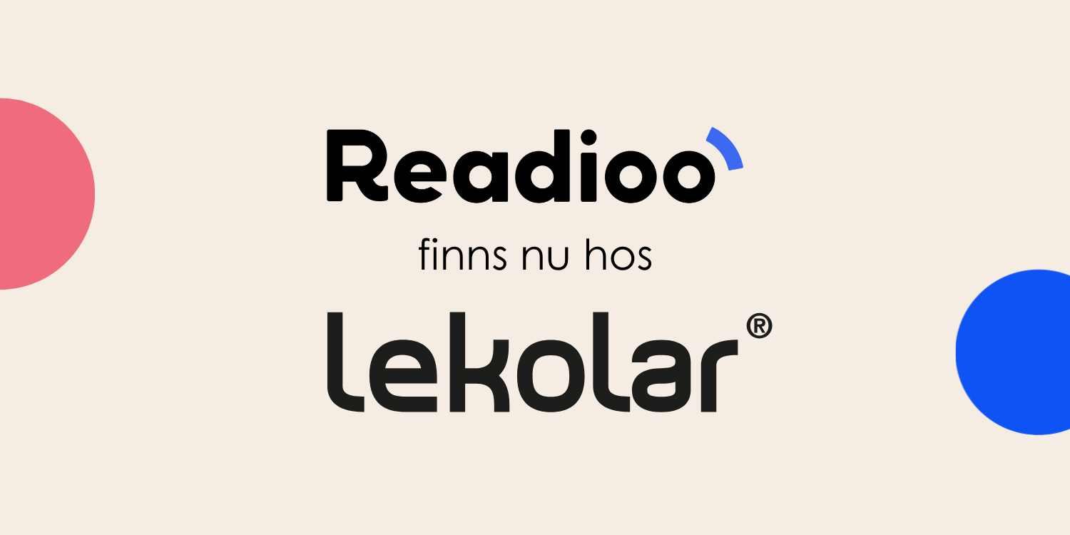 Readioo finns nu hos Lekolar!