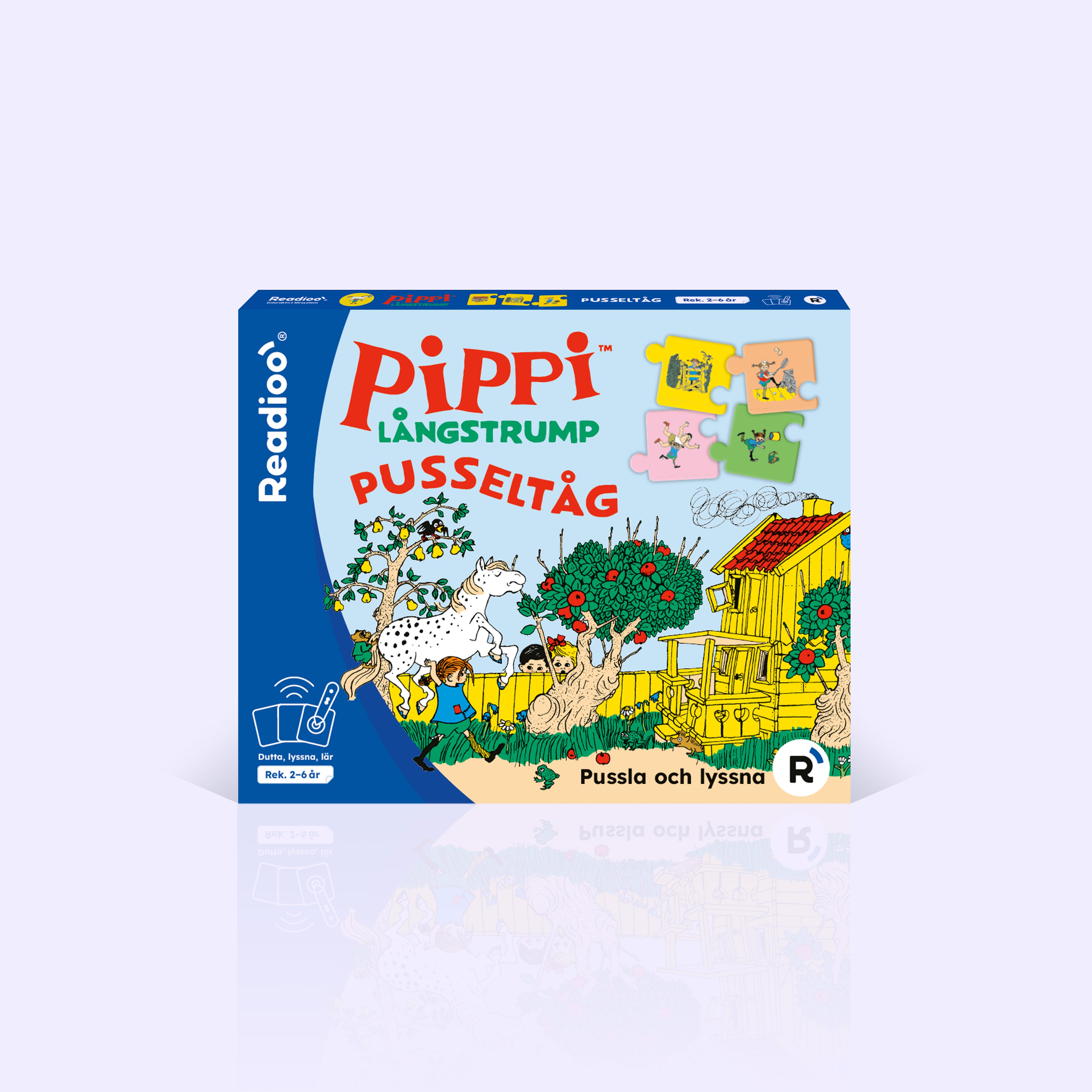 Interactive puzzle train with Pippi Longstocking for Readioo's