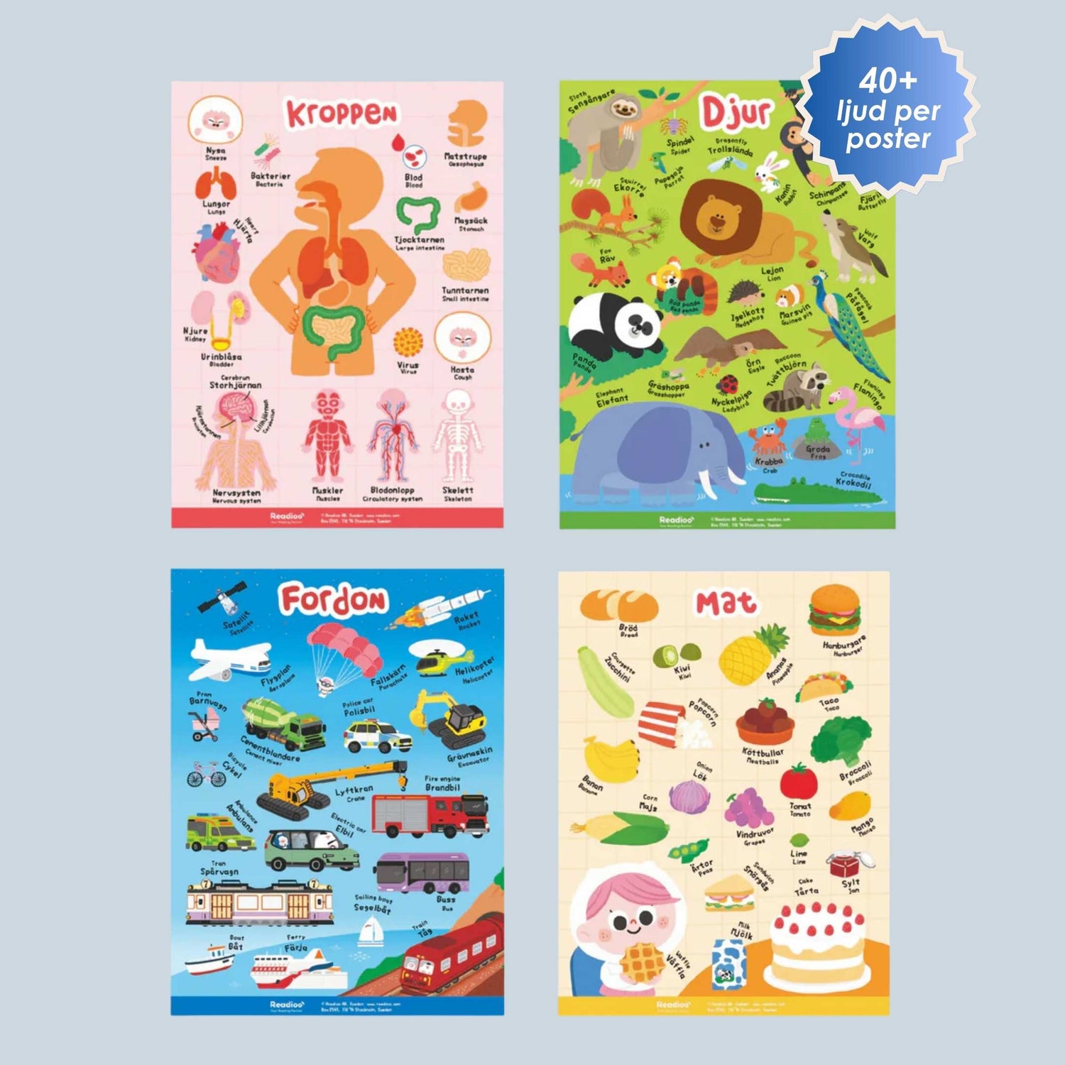 Posterpaket: Tvåspråkiga interaktiva affischer